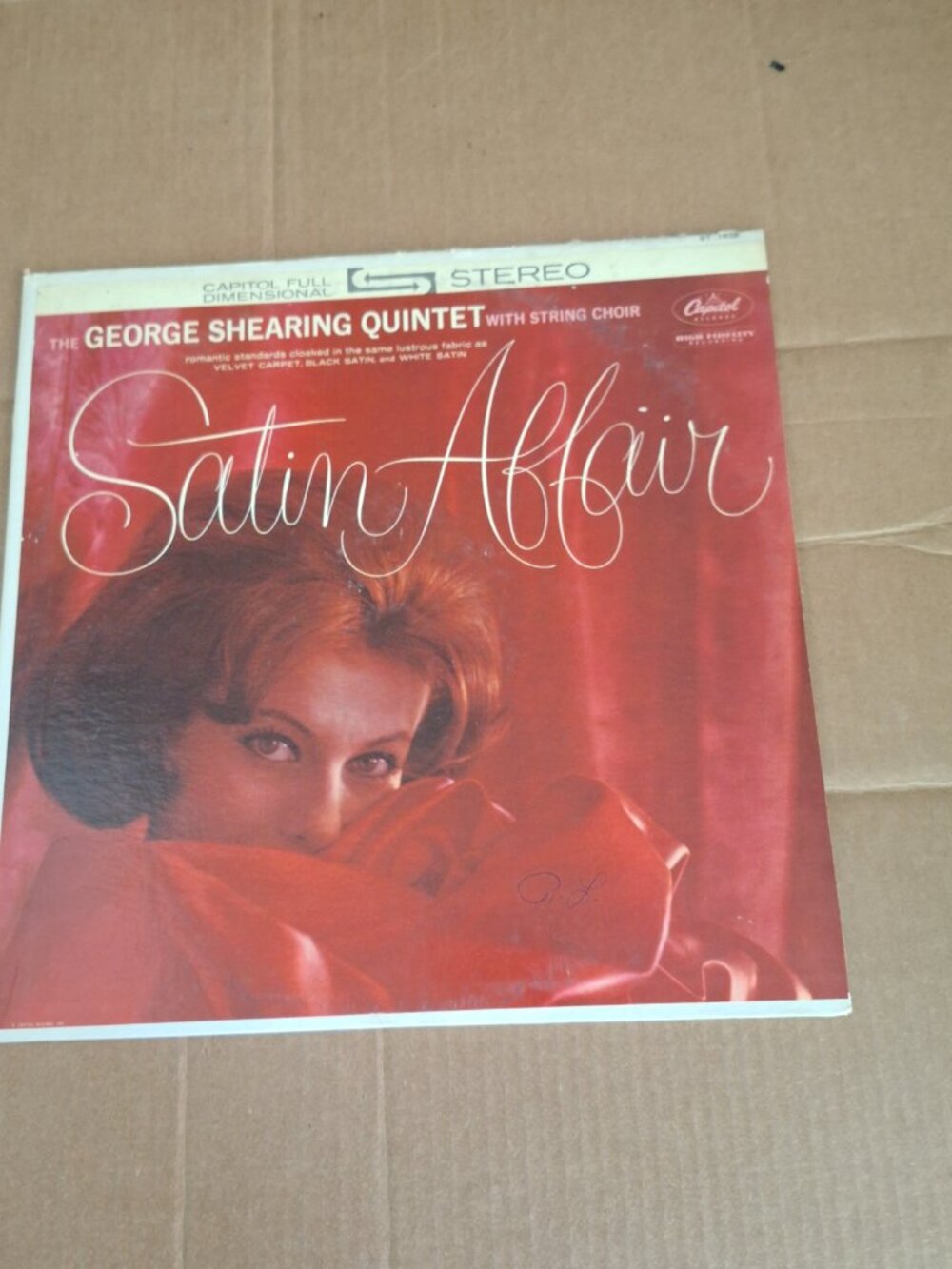 George shearing quintet satin affair lp record